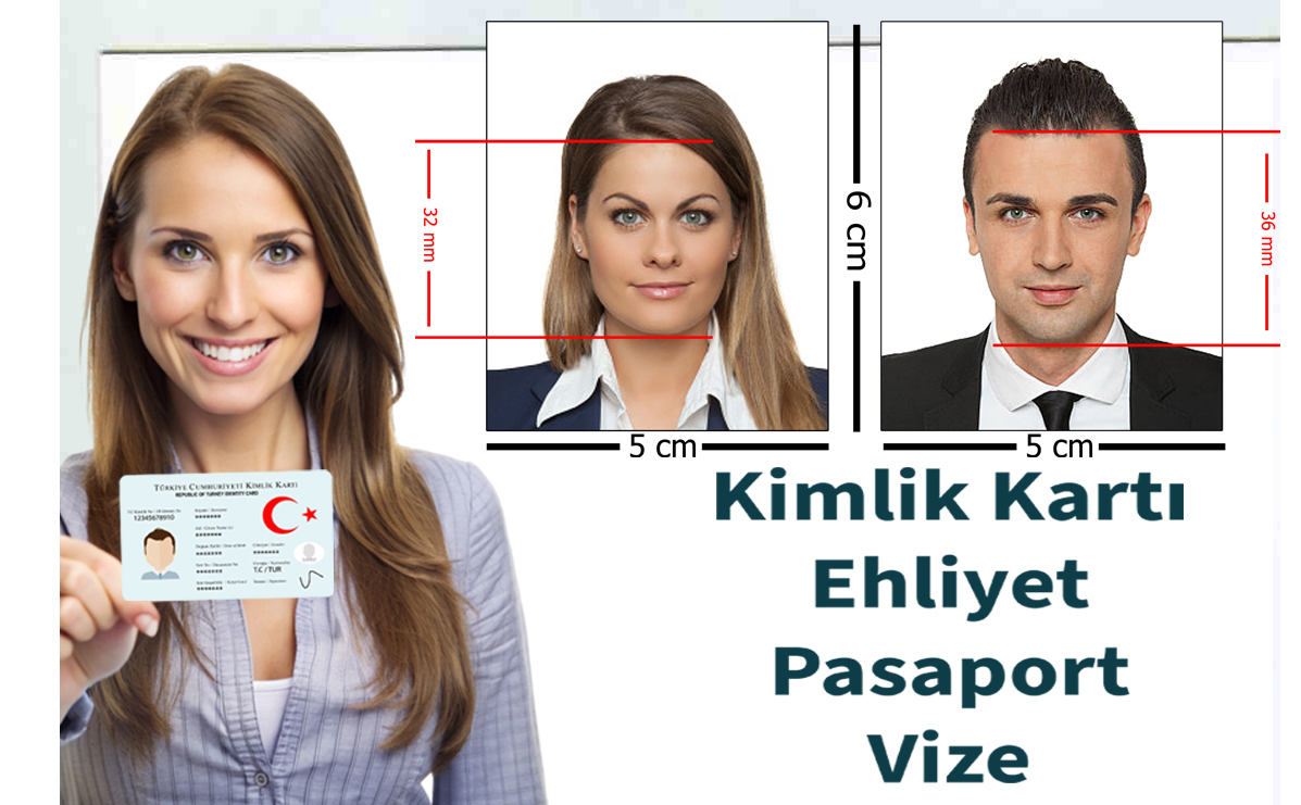Biyometrik fotoğraf ölçü örneği